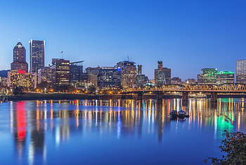Portland Oregon Skyline, Travels, Best place to visit, Metro news HD wallpaper