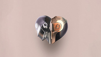 Daft punk, helmets, minimal HD wallpaper