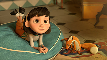 The Little Girl and the Fox, The Little Prince HD wallpaper