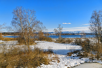 Landscape, Winter, Nature, Rivers, Snow, Shore, Bank HD wallpaper