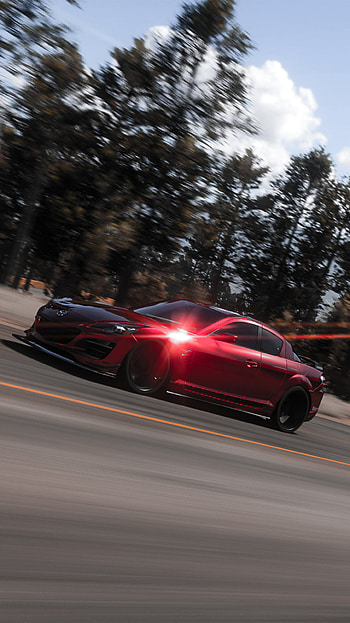 Mazda RX8, forest, jdm, car, nature HD phone wallpaper