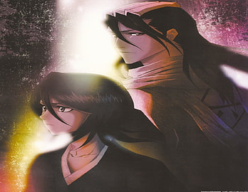 Rukia and Byakuya, bleach, anime, byakuya, rukia, kuchiki HD wallpaper
