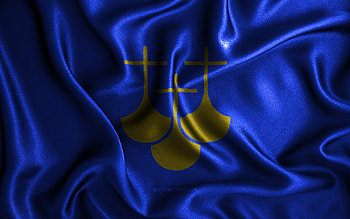 More og Romsdal flag, , silk wavy flags, norwegian counties, Flag of More og Romsdal, fabric flags, 3D art, More og Romsdal, Europe, Counties of Norway, More og Romsdal 3D flag, Norway HD wallpaper