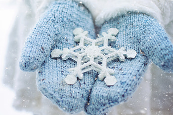 Winter, Miscellanea, Miscellaneous, Snowflake, Mittens HD wallpaper