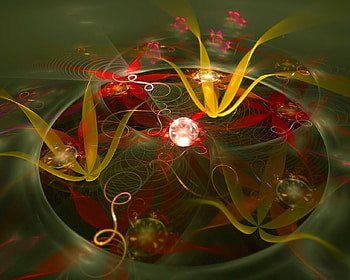 digital flowers, colorful, flowers, color HD wallpaper