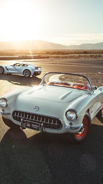 Corvette Convertible 1953, Corvette HD phone wallpaper