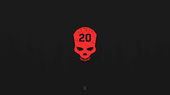 Dying Light Skull Minimalism 1, dying-light, skull, minimalism, games, 1 HD wallpaper