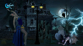 the black majic, night, whith, fear, black majic HD wallpaper