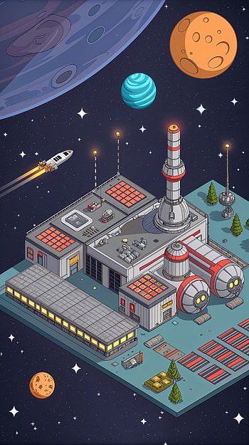 Galactic Dreams: A Stunning Space Station , space, Science Fiction, spaceship, planet HD phone wallpaper
