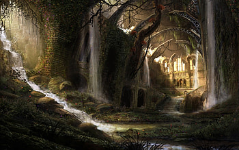 Mirkwood, Elven forest , Enchanting landscapes, Mystical beauty HD wallpaper