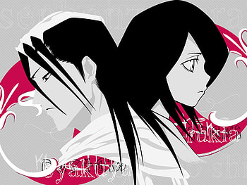 Byakuya,Rukia, bleach, anime, byakuya, rukia, kuchiki HD wallpaper
