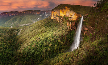 Govetts Leap Falls Blue Mountains Australia, govetts leap Falls, water, blue mountains, Australia HD wallpaper
