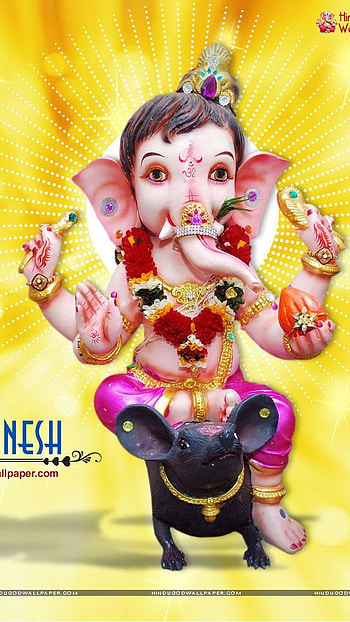 Ganpati, bal ganesh, devotional, bhakti HD phone wallpaper