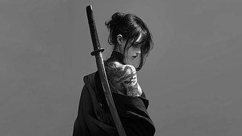 Katana Girl, Anime, Anime Girl HD wallpaper