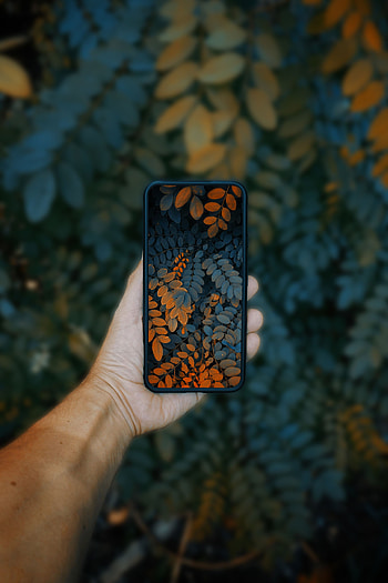 Leaves, Hand, Technologies, Technology, Tele, , Smart HD phone wallpaper