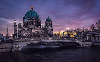 Bridge of city, Germany HD wallpaper