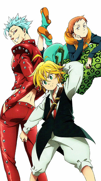 The Seven Deadly Sins, gallery, Fantasy anime, Memorable characters HD phone wallpaper