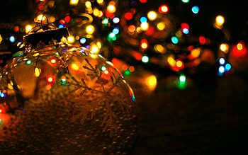 New year balls, Fairy lights, Festive holidays, Glowing illuminations HD wallpaper