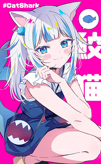 Gawr Gura, organ, hair HD phone wallpaper