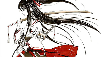 Anime-girl-samurai-female-warrior-swords-katana | | 580751 | UP HD wallpaper