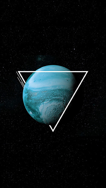 Geometric planet collection, Artistic HD phone wallpaper