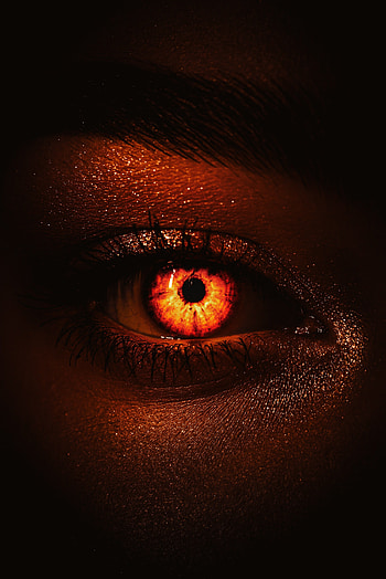 Fire, glow in eye, dark HD phone wallpaper
