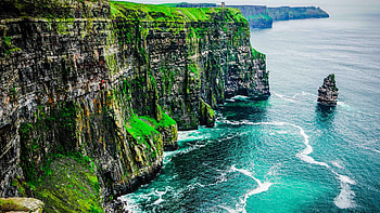 Aran Islands, Cliffs of Moher, Ireland background HD wallpaper