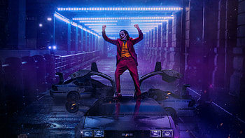 Joker, dance, DMC Delorean, fan art HD wallpaper