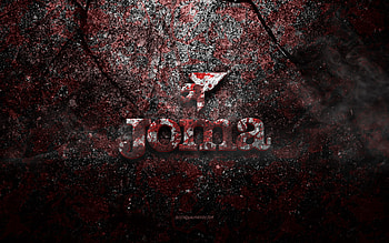 Joma logo, grunge art, Joma stone logo, red stone texture, Joma, grunge stone texture, Joma emblem, Joma 3d logo HD wallpaper