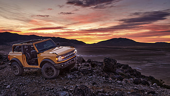 Off Road, Ford Bronco, Vehicles, Car, Orange Car, Ford HD wallpaper