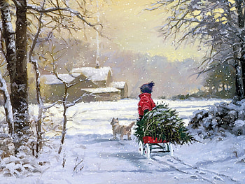 Winter, Children HD wallpaper