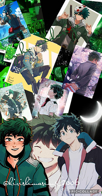 Izuku midoriya, green, deku, mha, black, bnha, class 1a, cute, anime HD phone wallpaper