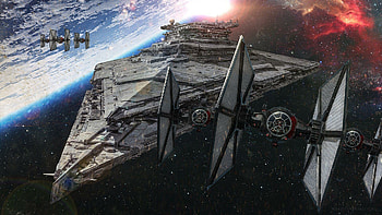 Venator class star destroyer, Iconic ship design, Impressive visuals, Galactic dominance HD wallpaper