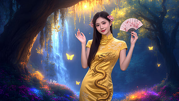 AI Art, Woman HD wallpaper