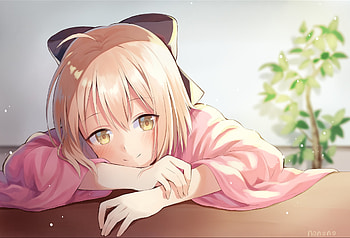 Fate stay night, sakura saber, okita souji HD wallpaper