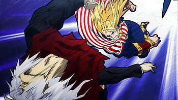 Cathleen Bate VS Tomura Shigaraki, Anime, My Hero Academia, Cathleen Bate, Tomura Shigaraki, Star and Stripe HD wallpaper