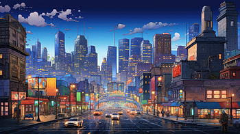 Pixel Cityscapes, pixel, city, artist, artwork, digital-art, deviantart HD wallpaper