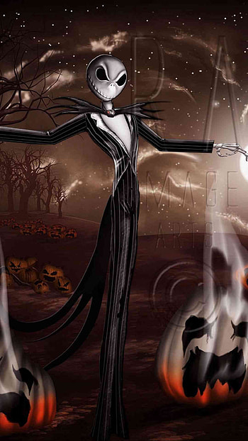 Crazy Jack Skellington Pumpkin 2014 Halloween 6 plus - Night Before Christmas, Tim HD phone wallpaper