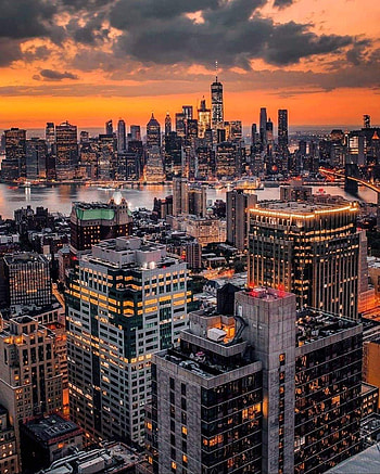 Brooklyn NYC, cloud, sky HD phone wallpaper