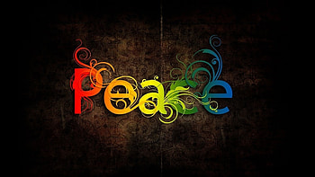 Colorful Peace Wide HD wallpaper