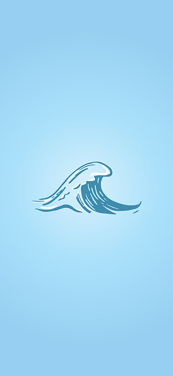 Minimalistic Wave, minimal, blue, high quality HD phone wallpaper