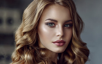 Blonde, lady, model, pretty HD wallpaper