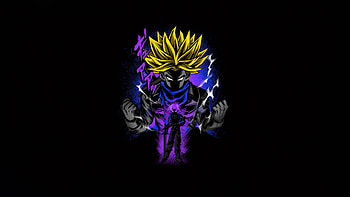 Trunks Dragon Ball Super , trunks, dragon-ball-super, anime-boy, anime, artist, artwork, digital-art, artstation, dark, black HD wallpaper