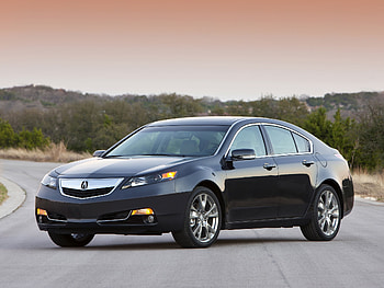 Auto, Trees, Sunset, Acura, Cars, Asphalt, Side View, Style, Akura, Tl, 2011 HD wallpaper
