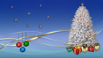 animated christmas tree HD wallpaper