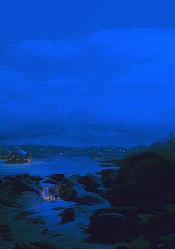Art, Night, Road, Journey, Stroll HD phone wallpaper