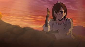 Dandadan Momo Ayase Anime Sunset, Anime, Dandadan, Momo Ayase HD wallpaper