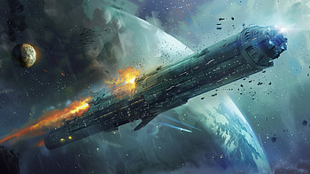 Cosmic Voyage , Sci Fi, spaceship, space, explosion, planet HD wallpaper