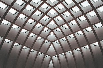 Architecture, Interior, Shine, Light, Minimalism, Grid, Symmetry, Holes HD wallpaper