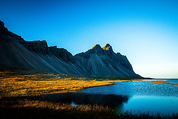 Grass Lake Mountain Nature, grass, lake, mountains, nature HD wallpaper